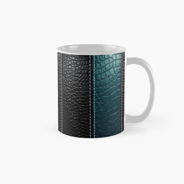 Item preview, Black and Teal Crocodile Leather Texture Pattern designed and sold by Kaleidoscope Print.