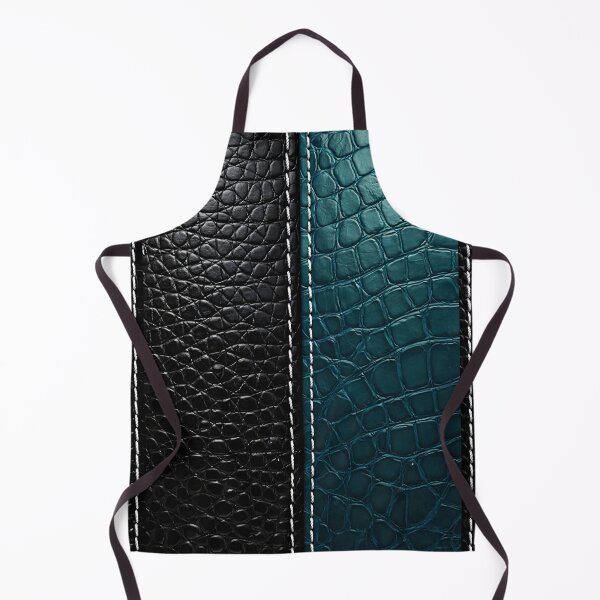 Item preview, Black and Teal Crocodile Leather Texture Pattern designed and sold by Kaleidoscope Print.