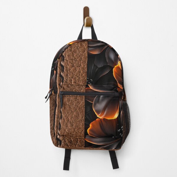 Item preview, Luxury Brown Leather Floral Pattern designed and sold by Kaleidoscope Print.