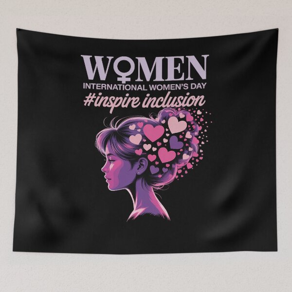 Item preview, International Women's Day Floral Woman Girl Silhouette designed and sold by EllenJast.