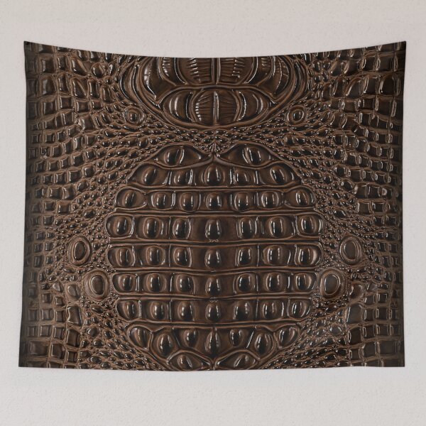 Item preview, Embossed Brown Crocodile Leather Texture designed and sold by Kaleidoscope Print.