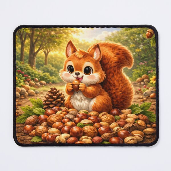 Item preview, Cute Squirrel With Nuts Sticker designed and sold by jgvisualarts.