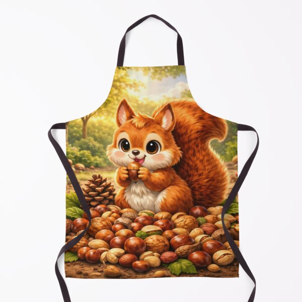 Item preview, Cute Squirrel With Nuts Sticker designed and sold by jgvisualarts.