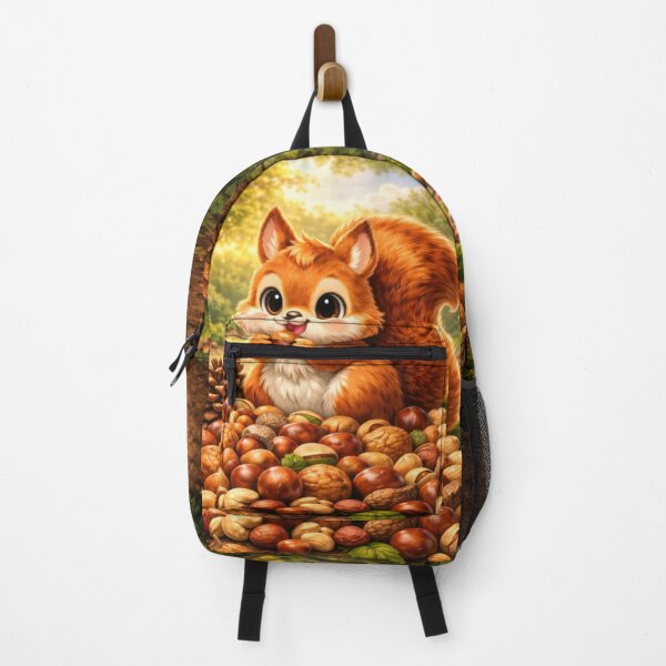 Item preview, Cute Squirrel With Nuts Sticker designed and sold by jgvisualarts.