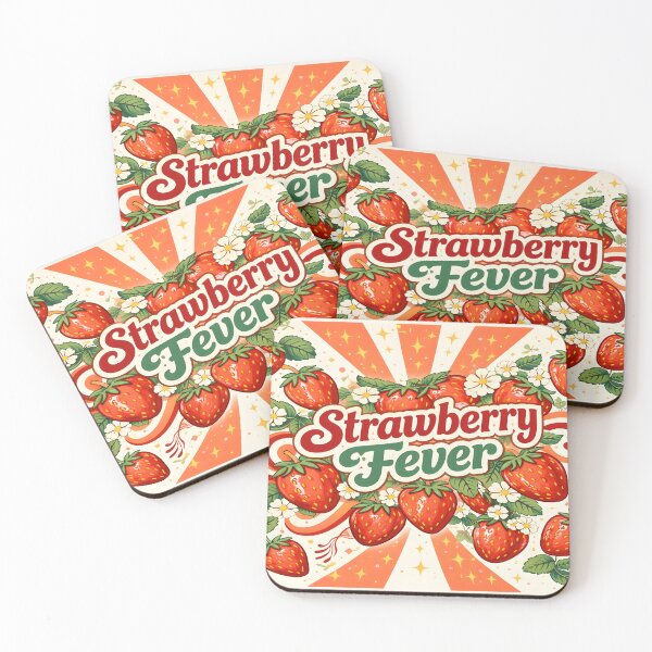 Item preview, Vaso térmico delgado Strawberry Fever designed and sold by ThaphadaArtGall.