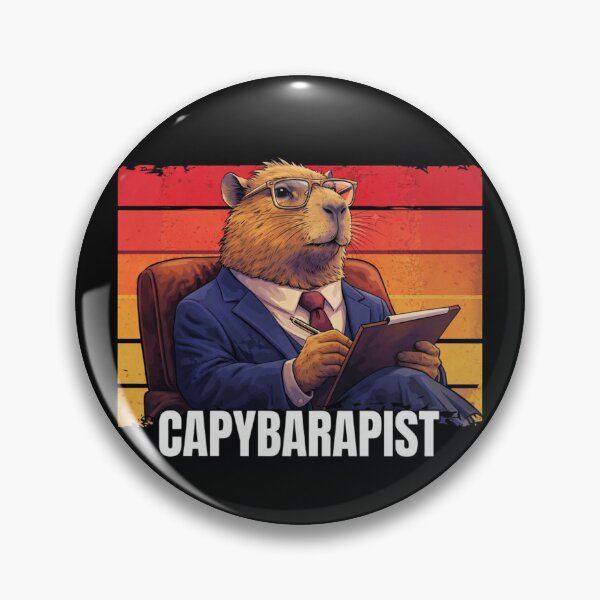 Item preview, Capybarapist Funny Capybara Therapist Meme – Cute Capybara Therapy Animal Design designed and sold by MaxLevelMerch.