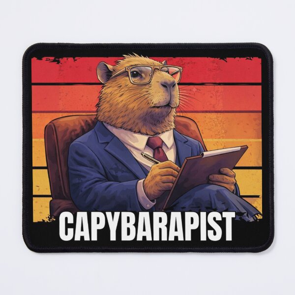 Item preview, Capybarapist Funny Capybara Therapist Meme – Cute Capybara Therapy Animal Design designed and sold by MaxLevelMerch.