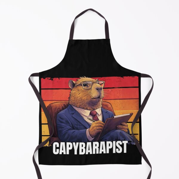 Item preview, Capybarapist Funny Capybara Therapist Meme – Cute Capybara Therapy Animal Design designed and sold by MaxLevelMerch.