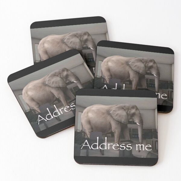 Item preview, Address me Elephant in the room meme designed and sold by MessyHandsCo.