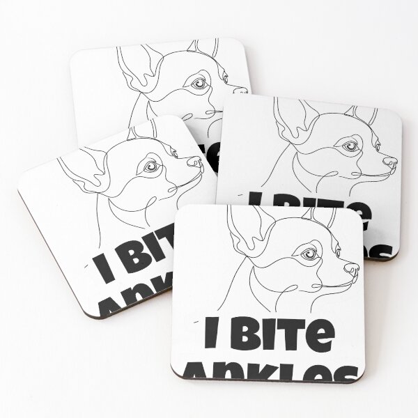 Item preview, Chihuahua Funny Meme Dog – I Bite Ankles designed and sold by YanitaTF.