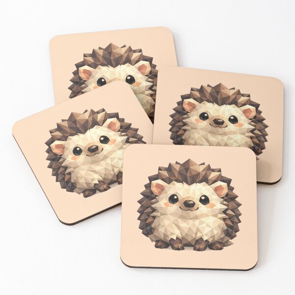 Item preview, Cute Low Poly Geometric Hedgehog Illustration designed and sold by AndreBarnard.