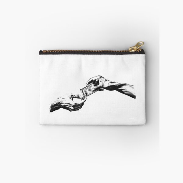 Item preview, Minimalist Money Exchange Hands in Black and White designed and sold by inkoutninja.
