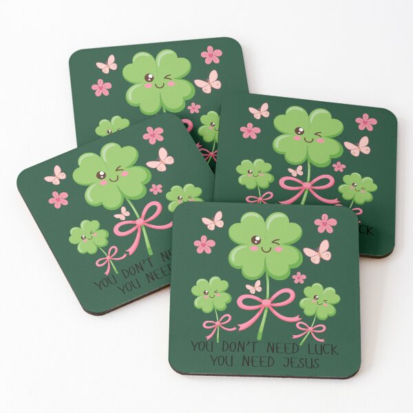Item preview, You Don't Need Luck You Need Jesus Lucky Charm Shamrock Green Clover  designed and sold by Forevermore.
