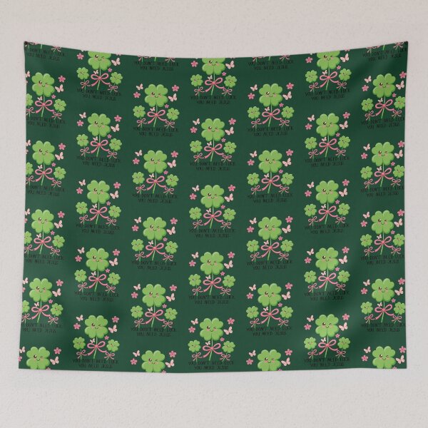 Item preview, You Don't Need Luck You Need Jesus Lucky Charm Shamrock Green Clover  designed and sold by Forevermore.