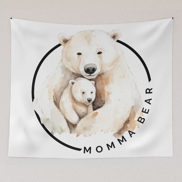 Item preview, Momma Bear Polar Bear and Baby designed and sold by AussieMomma.