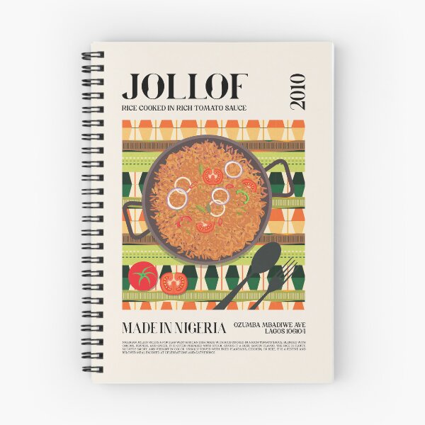 Item preview, Nigeria Joliof Food Wall Art designed and sold by SurfolioPrints.