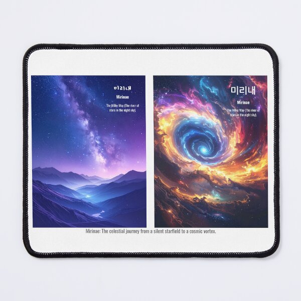 Item preview, Korean Word "Mirinae" (Milky Way) – Hangul Typography Art Set designed and sold by ZenHangulArt.