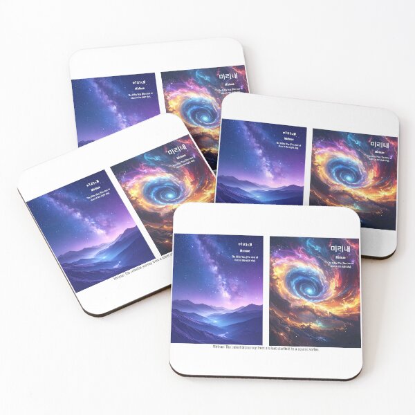 Item preview, Korean Word "Mirinae" (Milky Way) – Hangul Typography Art Set designed and sold by ZenHangulArt.
