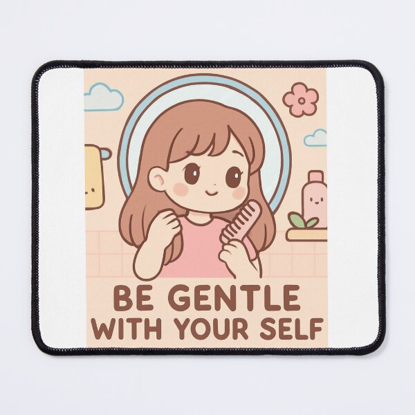 Item preview, Be Gentle With Yourself Cute Self Care Sticker designed and sold by LumereAndCoeur.