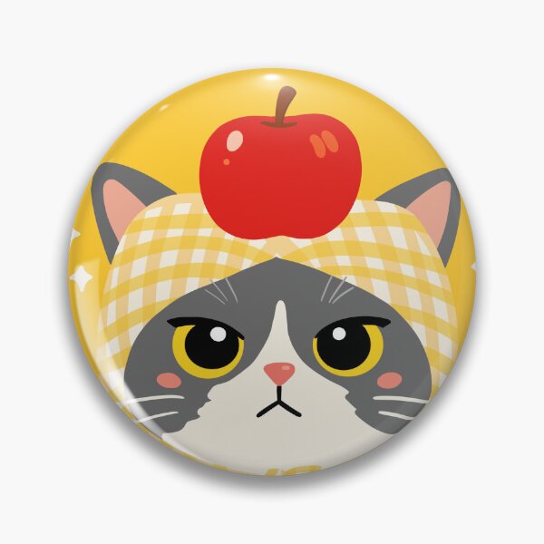 Item preview, Cat with apple designed and sold by SoftBunStudio.