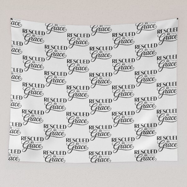 Item preview, Rescued By Grace Christian Faith Salvation Design designed and sold by HahaHandlesHub.