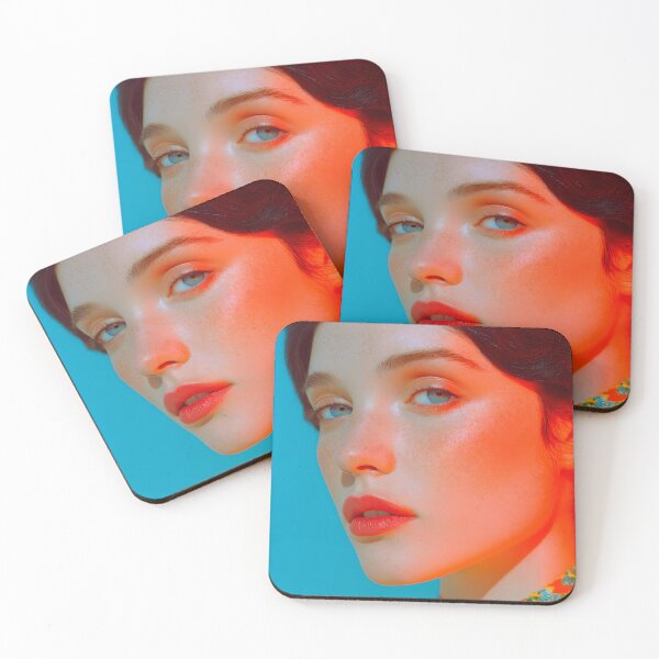 Item preview, Freckled Beauty Portrait with Vibrant Colors designed and sold by Mindrender.