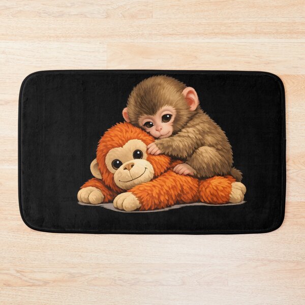 Item preview, Cute Baby Monkey Hugging Plush designed and sold by HUTEND.