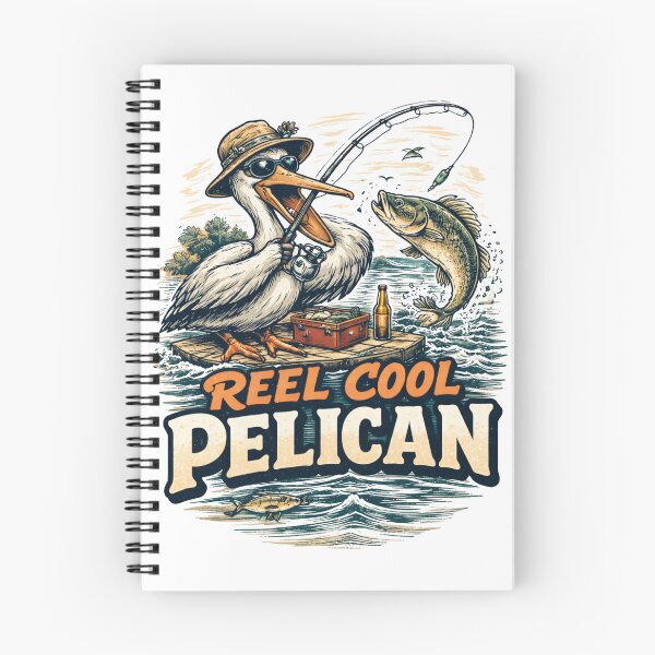 Aperçu de l'œuvre Pêche au pélican amusante créée et vendue par LoopyPop.