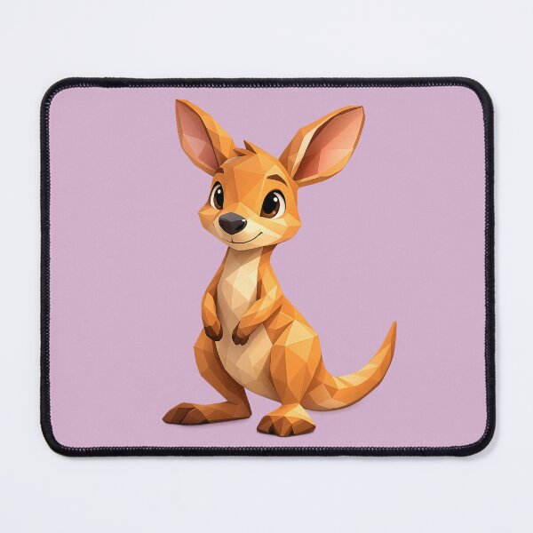 Item preview, Cute Low Poly Geometric Kangaroo Illustration designed and sold by AndreBarnard.