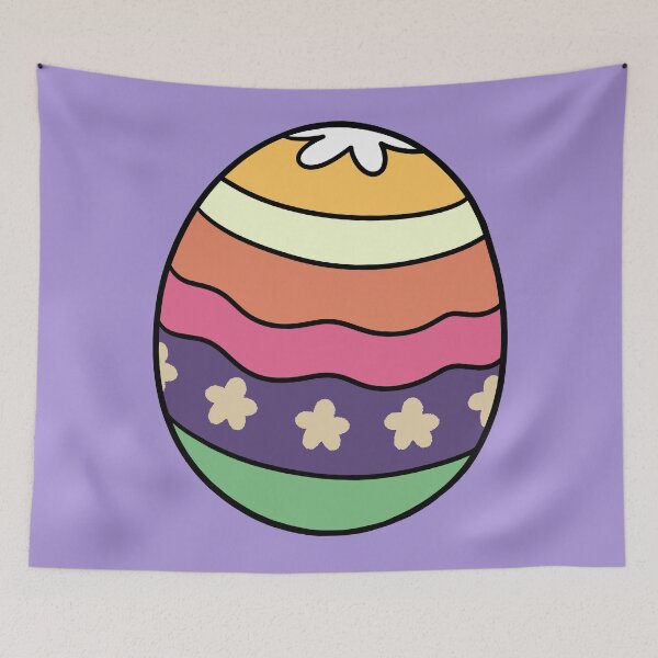 Item preview, Colorful Patterned Easter Egg Art  designed and sold by ubborn.