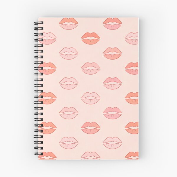 Item preview, A colorful pattern of lips on a soft pink background designed and sold by Creative88Art.