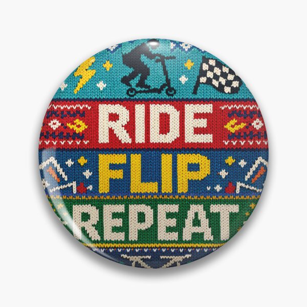 Item preview, Ride Flip Repeat Stunt Scooter Trick Mode Design designed and sold by Mauswohn.
