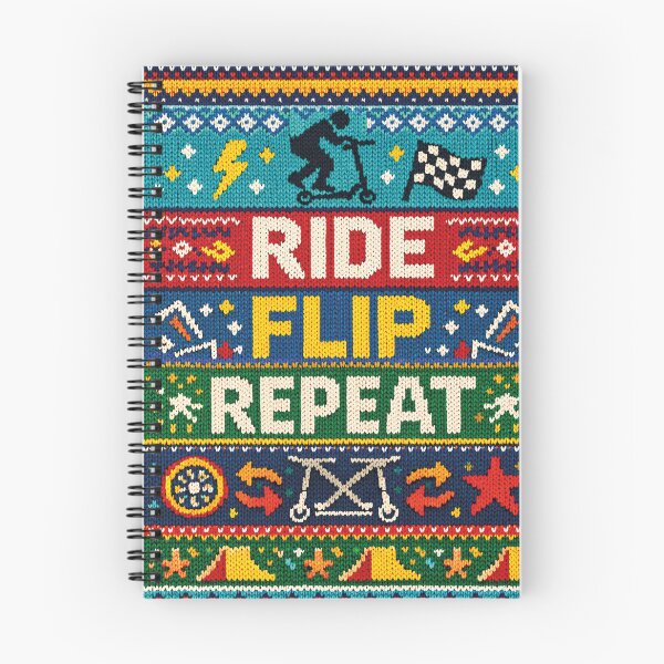 Item preview, Ride Flip Repeat Stunt Scooter Trick Mode Design designed and sold by Mauswohn.