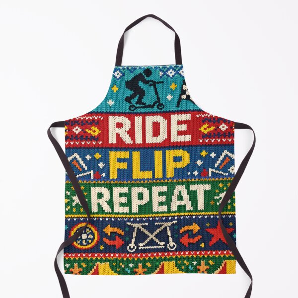 Item preview, Ride Flip Repeat Stunt Scooter Trick Mode Design designed and sold by Mauswohn.