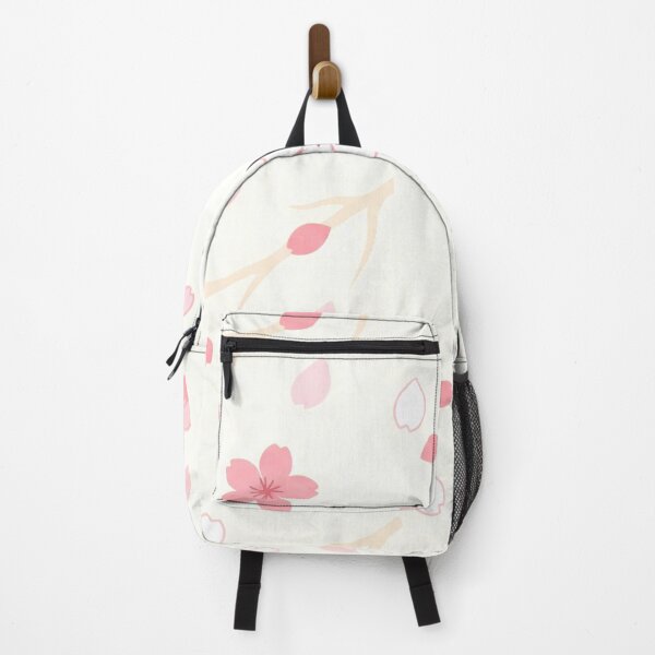 Item preview, A delicate floral pattern with pink cherry blossoms on a white background designed and sold by Creative88Art.