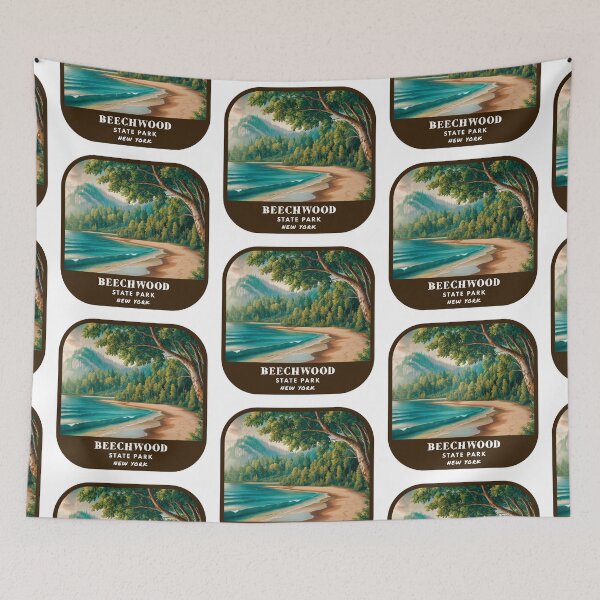 Item preview, Vintage Beechwood State Park (New York) designed and sold by RabbitK.