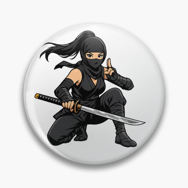 Item preview, Kunoichi Ninja Woman With Katana designed and sold by SakuraMarket26.