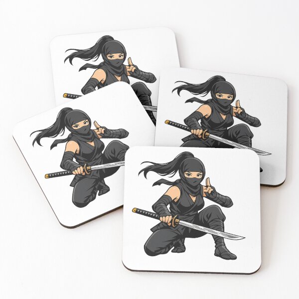 Item preview, Kunoichi Ninja Woman With Katana designed and sold by SakuraMarket26.