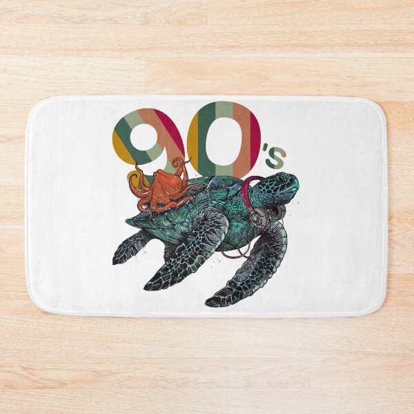 Item preview, 90s Ocean Vibes – Retro Sea Turtle & Octopus Music Illustration designed and sold by EWIKA By Ekawit.