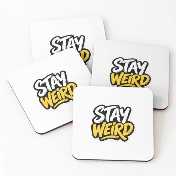Item preview, Stay Weird Funny Typography Sticker designed and sold by Designvexo.