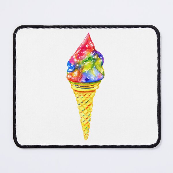 Item preview, Iridescent Ice Cream - A joyful rainbow soft-serve shimmering with light and playful colours designed and sold by LKBMCreative.
