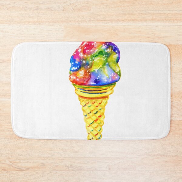Item preview, Iridescent Ice Cream - A joyful rainbow soft-serve shimmering with light and playful colours designed and sold by LKBMCreative.