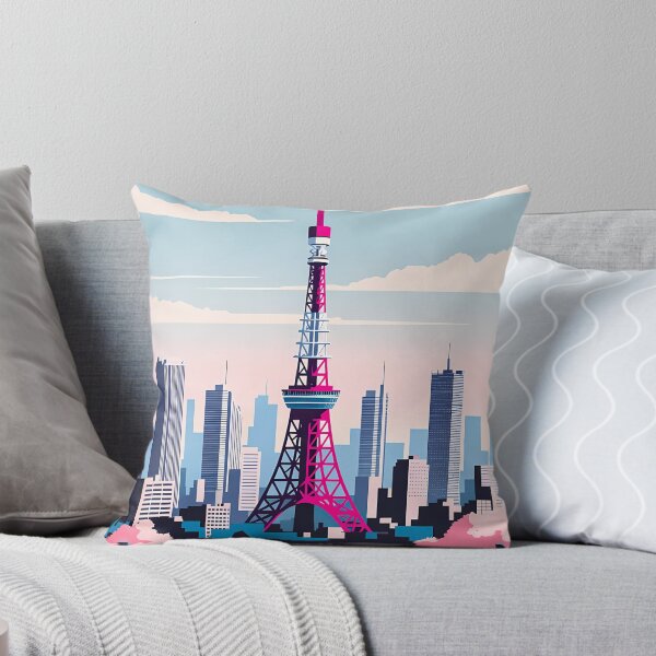 Item preview, Tokyo Japan Skyline Tower Sakura Travel Art designed and sold by Atlas Poster Co..
