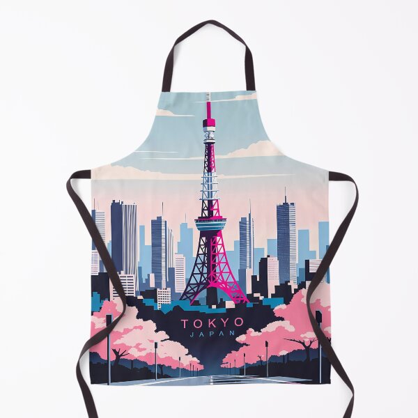 Item preview, Tokyo Japan Skyline Tower Sakura Travel Art designed and sold by Atlas Poster Co..