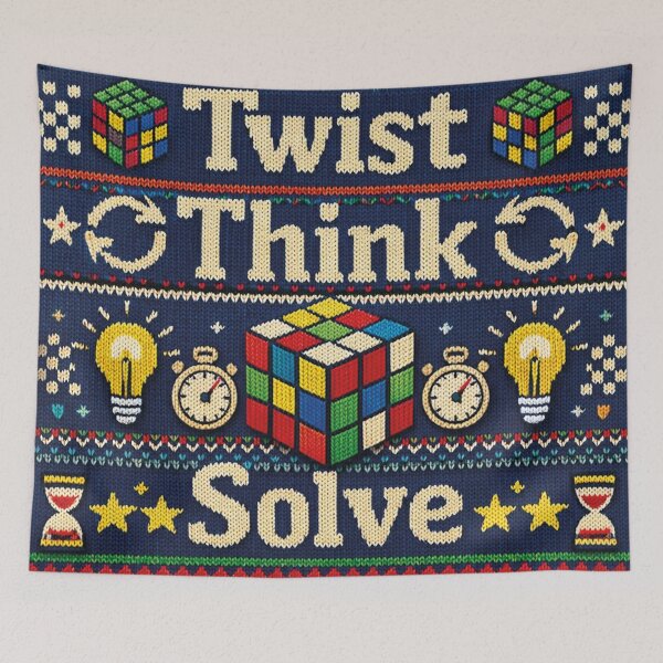 Item preview, Twist Think Solve Magic Cube Speedcubing Design designed and sold by Mauswohn.