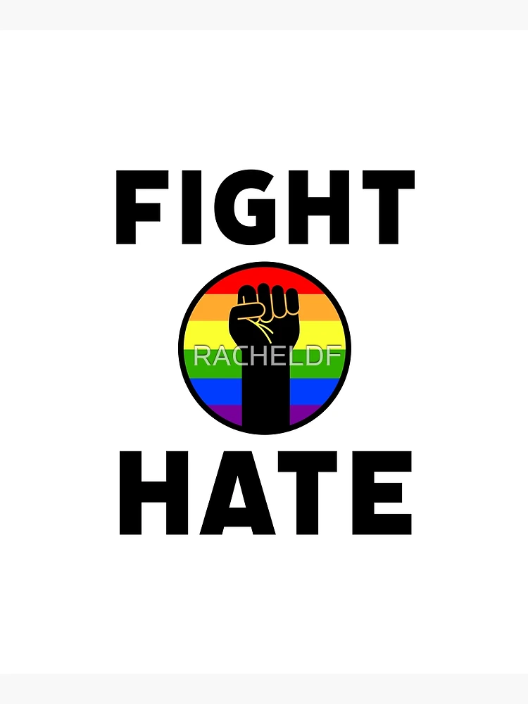 Thumbnail 6 of 6, Apron, Fight hate designed and sold by Rachel the Artist .