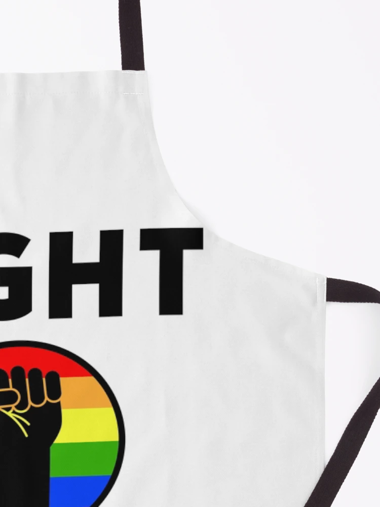Thumbnail 3 of 6, Apron, Fight hate designed and sold by Rachel the Artist .