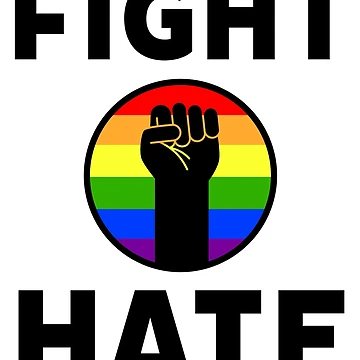 Artwork thumbnail, Fight hate by Rachel the Artist