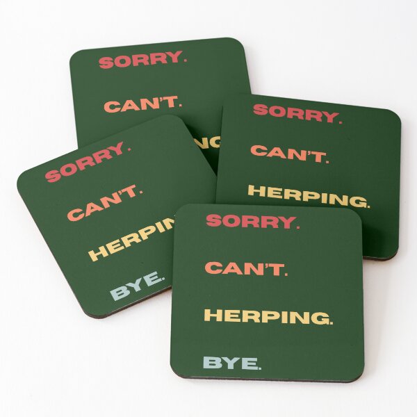 Item preview, Sorry Can't Herping Bye  - Funny Retro Herping Saying designed and sold by Wiss2Arts.