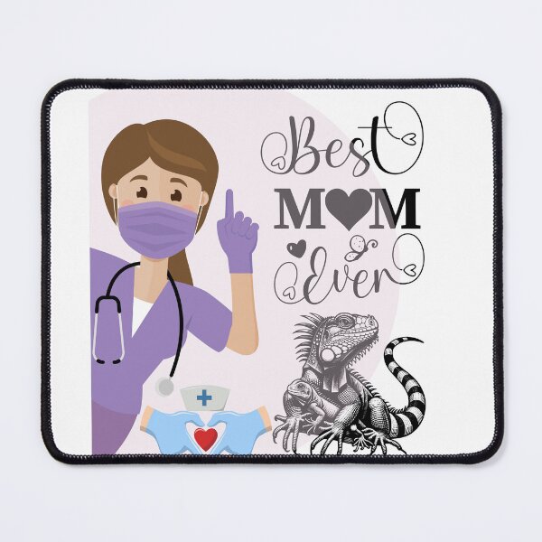 Item preview, Nurse Reptile Mom – Funny Reptile Lover Nurse Design | Bearded Dragon Mom | Exotic Pet Nurse Gift designed and sold by Anasalseady.